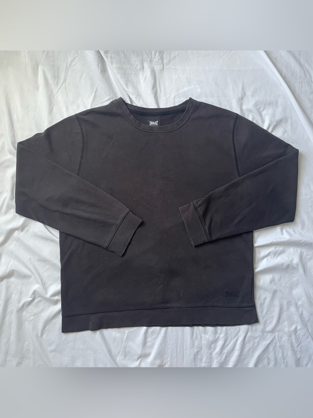 Everlast Men’s Black Crewneck Cotton Pullover Sweatshirt size L